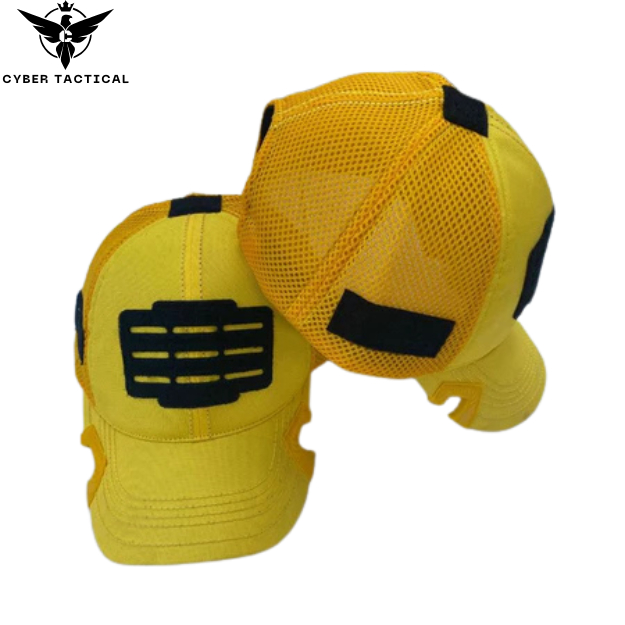 CYBER TACTICAL TERMURAH PROMO  TOPI PRIA /WANITA COAK JARING VELCRO WARNA KUNING PAMEN PAMA PATI POL