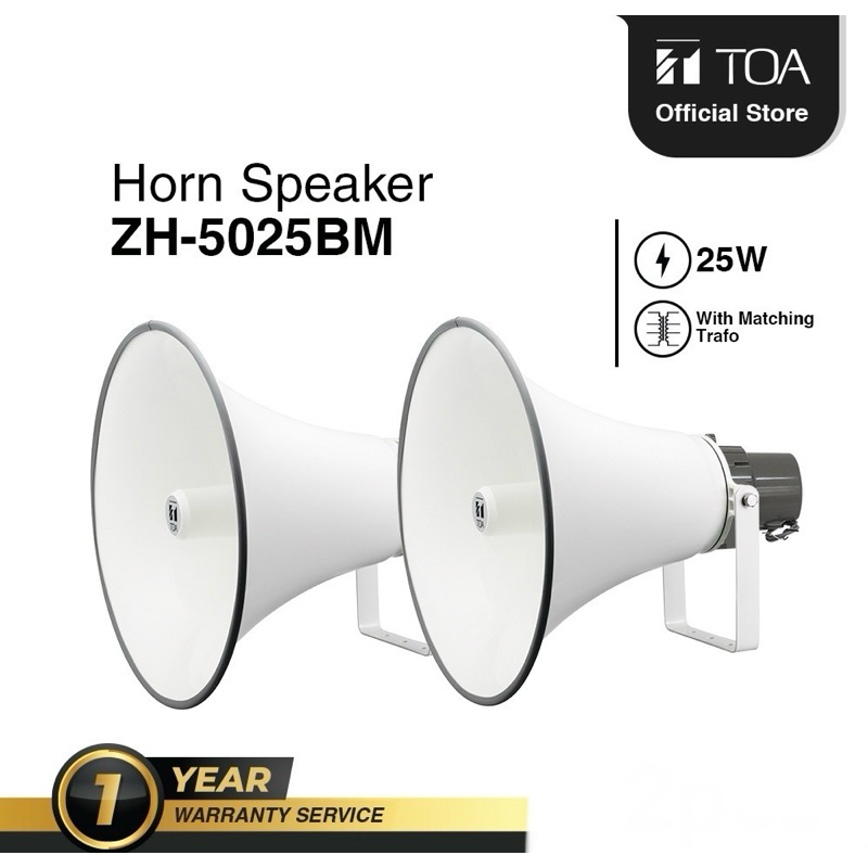 Horn TOA + Matching trafo ZH-5025BM. Speaker pengeras suara masjid