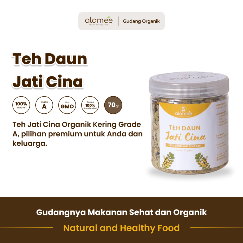 

alamee toples teh bunga senna menyediakan rasa unik dan aroma menyegarkan tubuh herbal alami