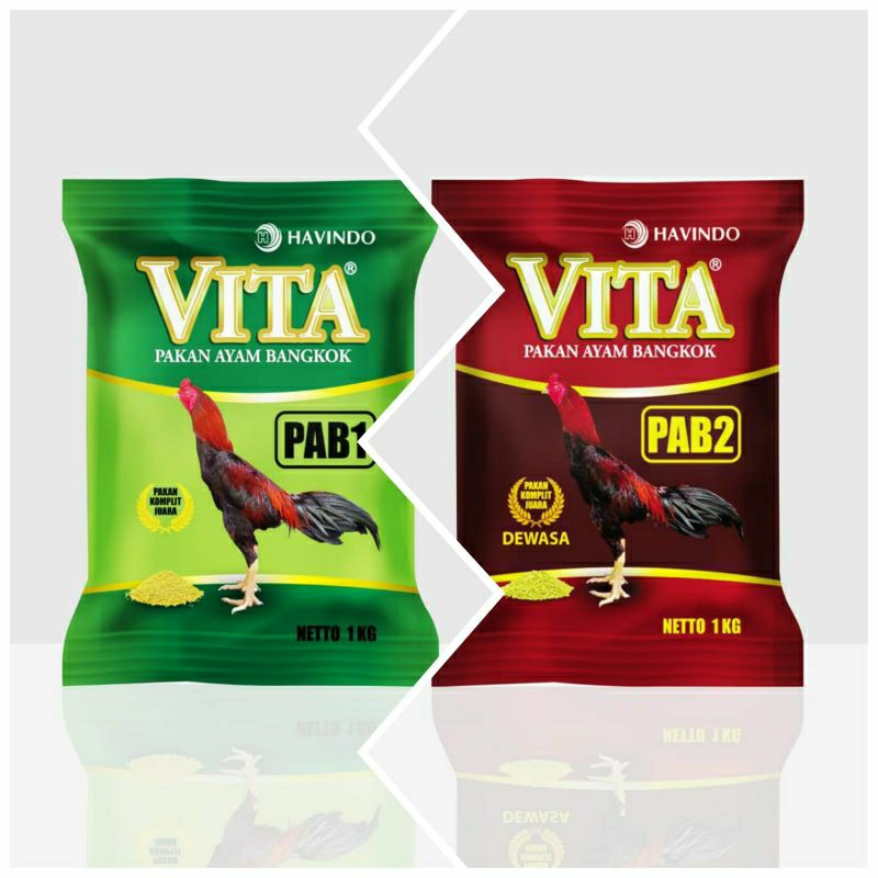 HAVINDO VITA PAB 1 DAN VITA PAB 2 PAKAN AYAM SUPER BANGKOK UNTUK DEWASA DAN ANAKAN ( 500 GRAM)