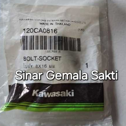 Baut Dudukan Kaliper Belakang 8X16 Kawasaki Ninja 150 R RR SS (120CA0816)