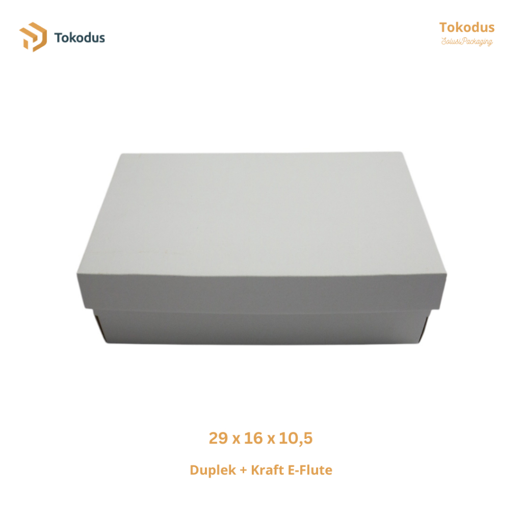 Kardus Sepatu Sandal Box Sepatu Putih Polos 29 x16 x 10 cm