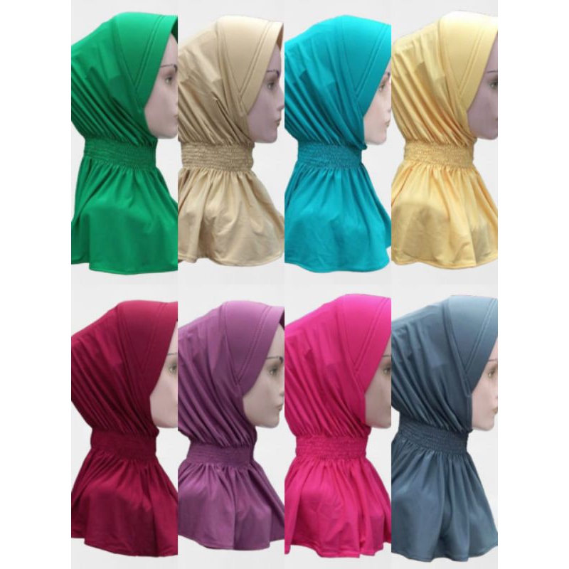 Bergo smock( kerut leher)