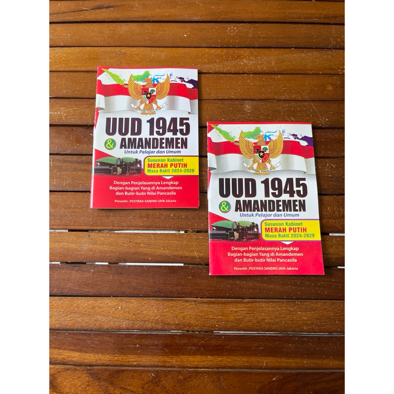 Buku UUD 1945 dan Amandemen Untuk Pelajar dan Umum saku