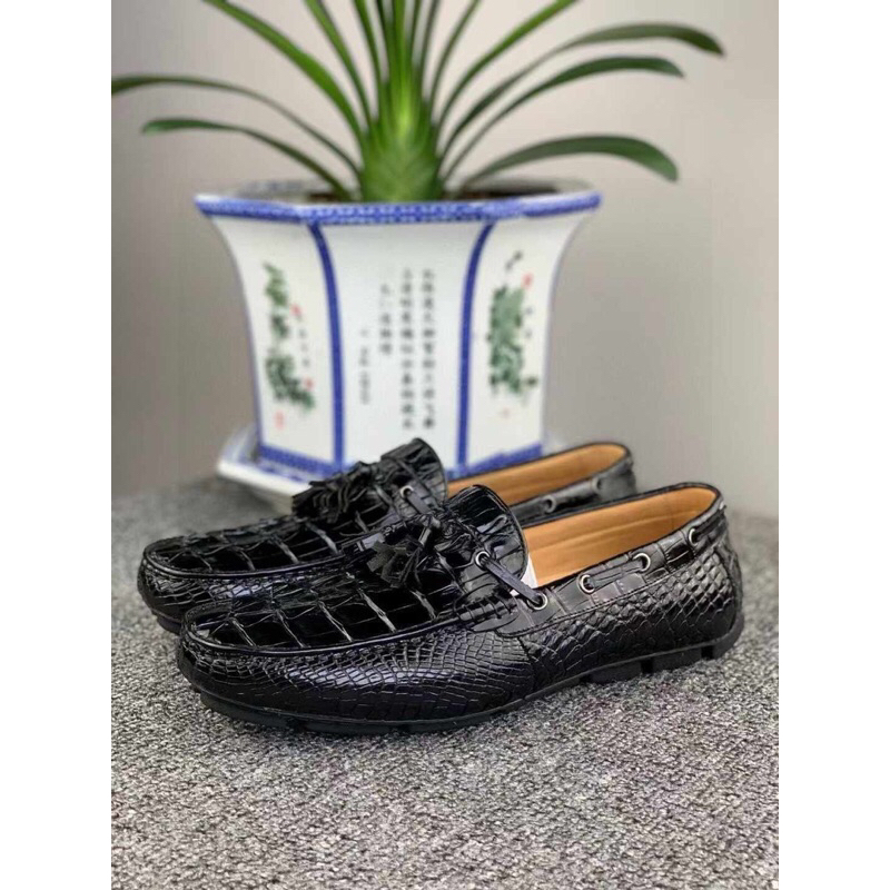 sepatu pria asli kulit buaya