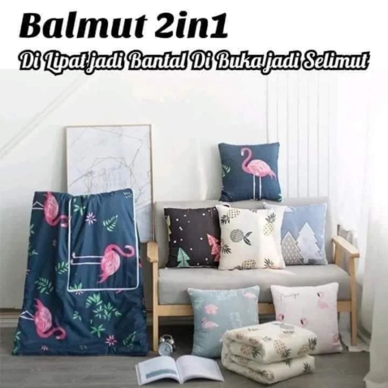 Balmut Bantal Selimut BALMUT 2in1 / BALMUT / Bantal Multifungsi
