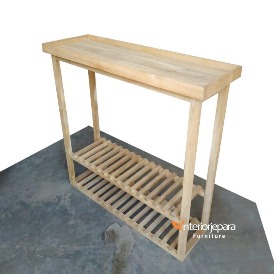 Rak Sepatu NEO Rak Dapur Kayu Jati Minimalis Interior Jepara