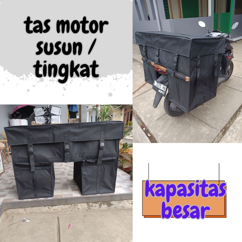 tas obrok motor susun/TINGKAT,tas motor susun jumbo,tas motor,tas kurir,tas sales,tas obrok