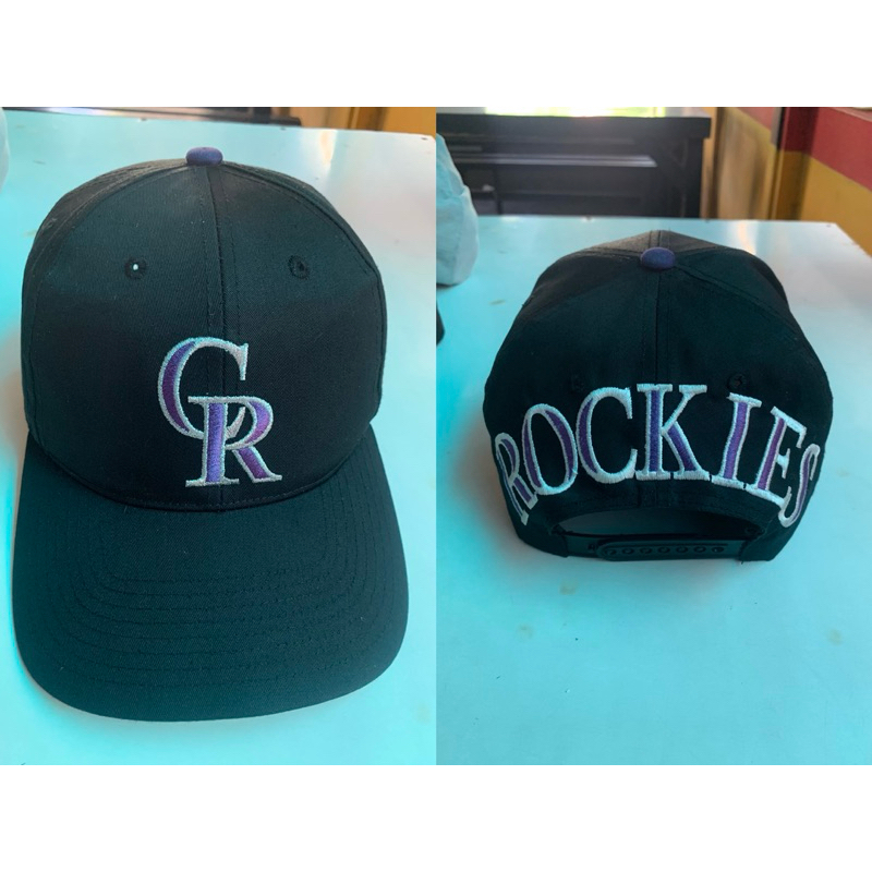 topi vintage colorado rockies(CR) blockhead
