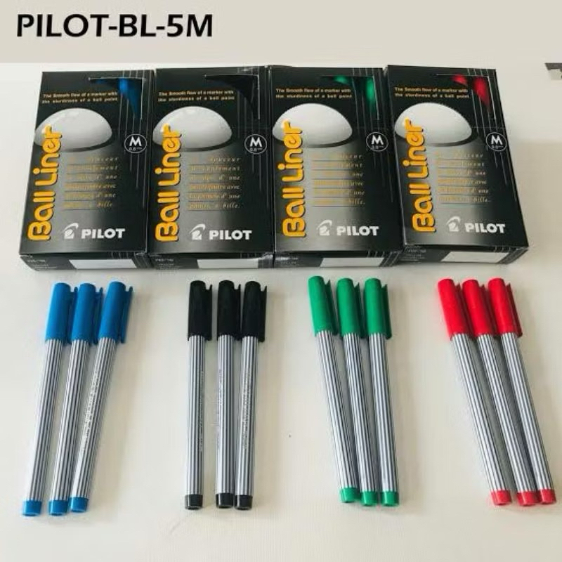 

PULPEN PILOT BALLINER / BALLPOINT 0,8 MM 1 LUSIN ( BLACK ) ORIGINAL TERMURAH