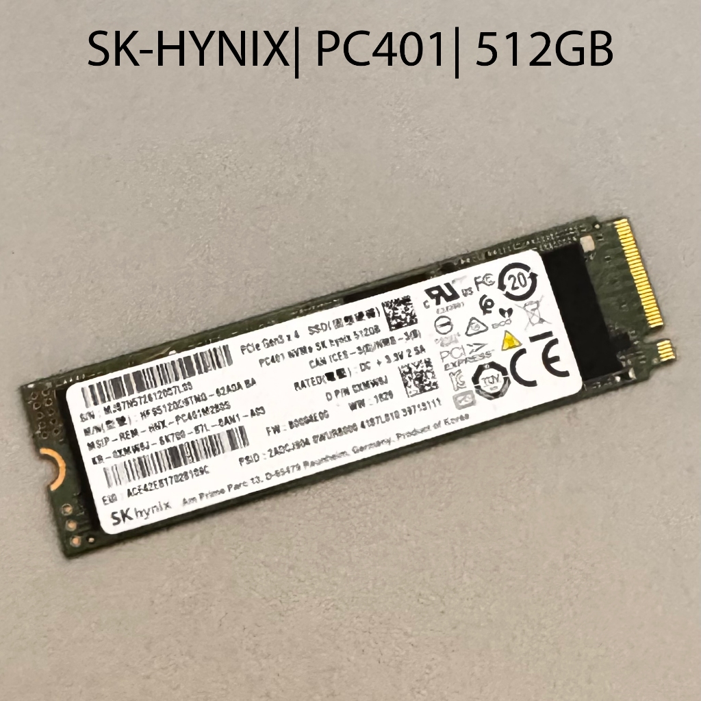 SSD M2 PCie nvme 512GB SK-Hynix PC401 (High Speed)