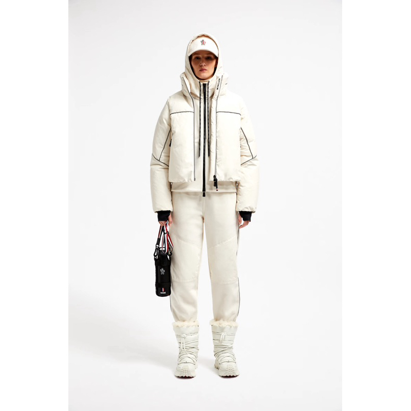 Moncler white ivory klais down jacket
