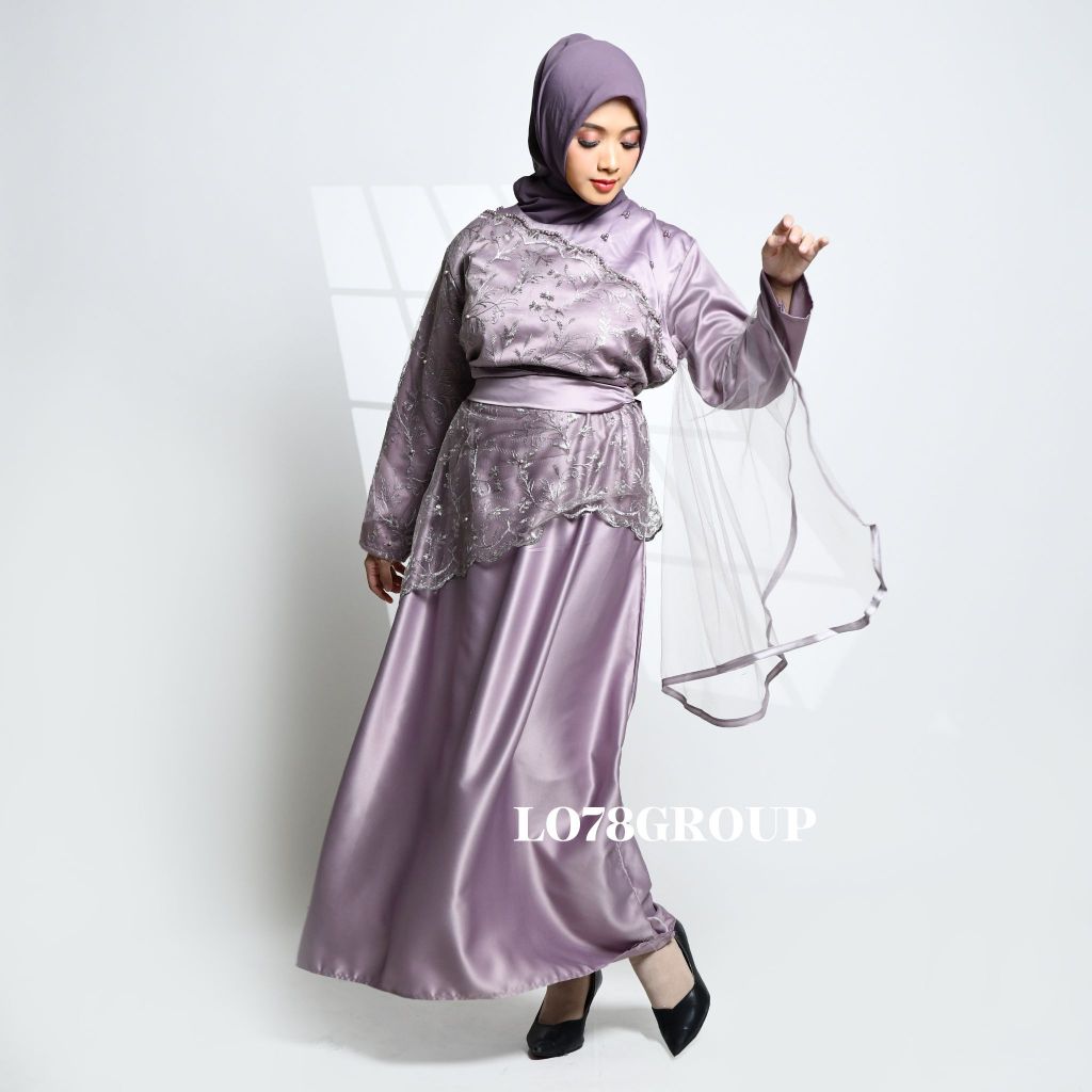 Affia Dress By Sienna Gamis Muslim Wanita Kondangan Pesta Jumbo elegan