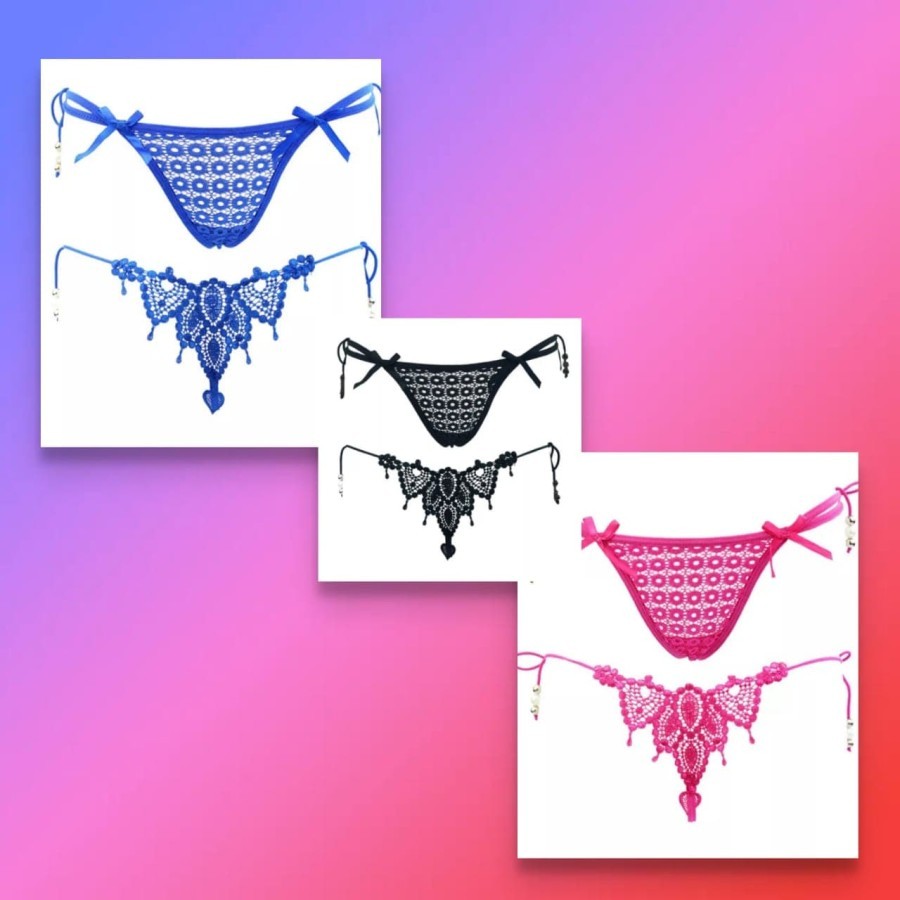 Cf store Celana Dalam G String  Tong Transparan Tali Samping 6755