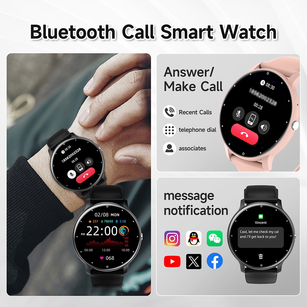 PROMO TERBARU BOZLUN B50S SMARTWATCH FITNESS TRACKERS SMARTWATCH WANITA IP68 JAM TANGAN SMARTWATCH