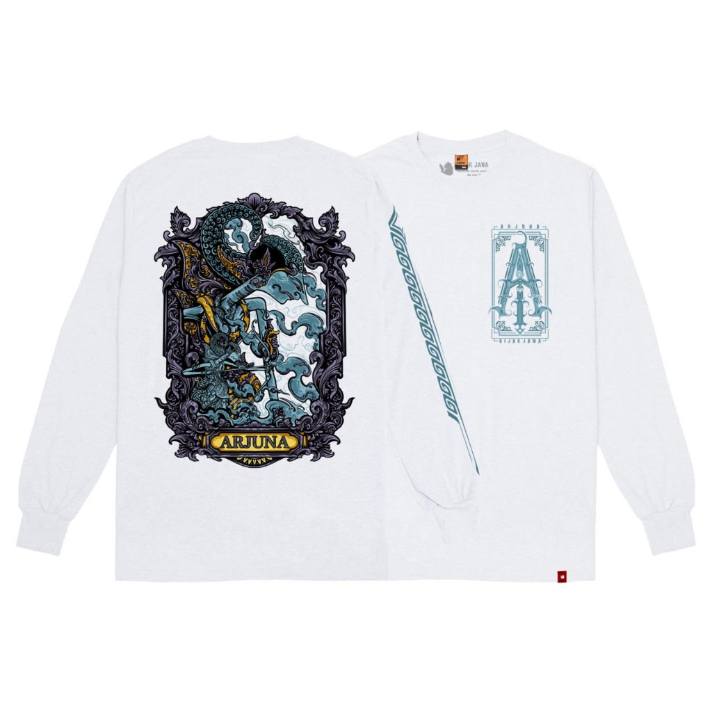 BIJAK JAWA Kaos Wayang Arjuna Lengan Panjang