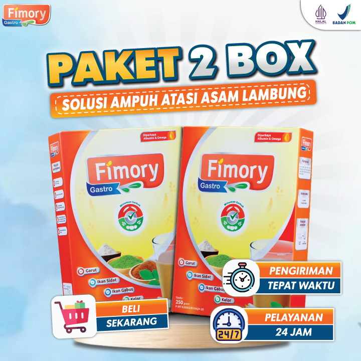 

Paket 2 Box Fimory Gastro Sereal Umbi Garut Ampuh Atasi Asam Lambung Tanpa Efek Samping- Bisa COD