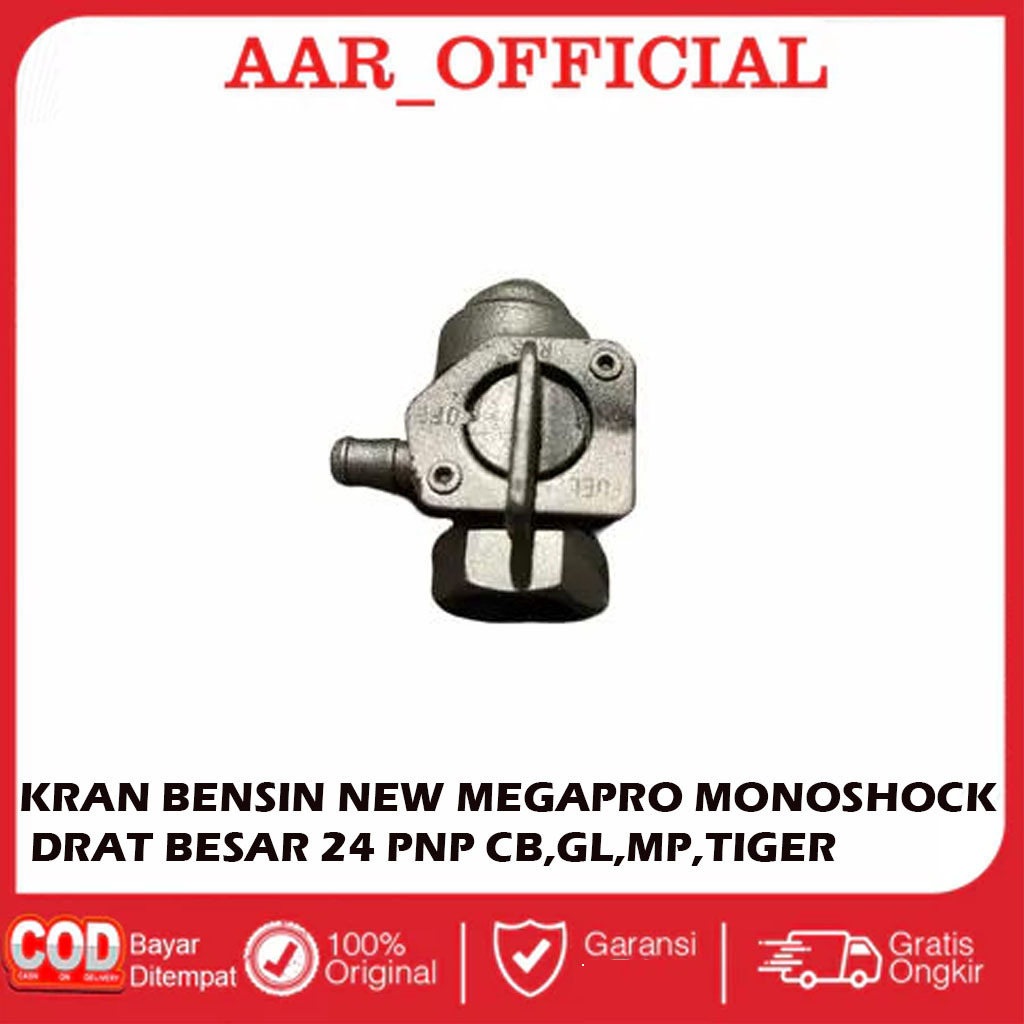 Kran Bensin Motor New Megapro Monsohock Drat Besar 24 PNP CB,GL,MP,TIGER Original Copotan