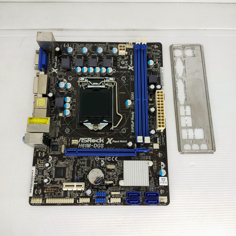 Mainboard Asrock H61 LGA 1155 Ivy - DDR3 - H61M-DGS