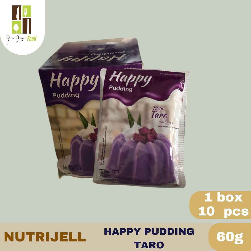 

RB22 Nutrijell Happy Pudding Rasa Cokelat / Stroberi / Vanila / Taro 60g 1 BOX/10 SCH