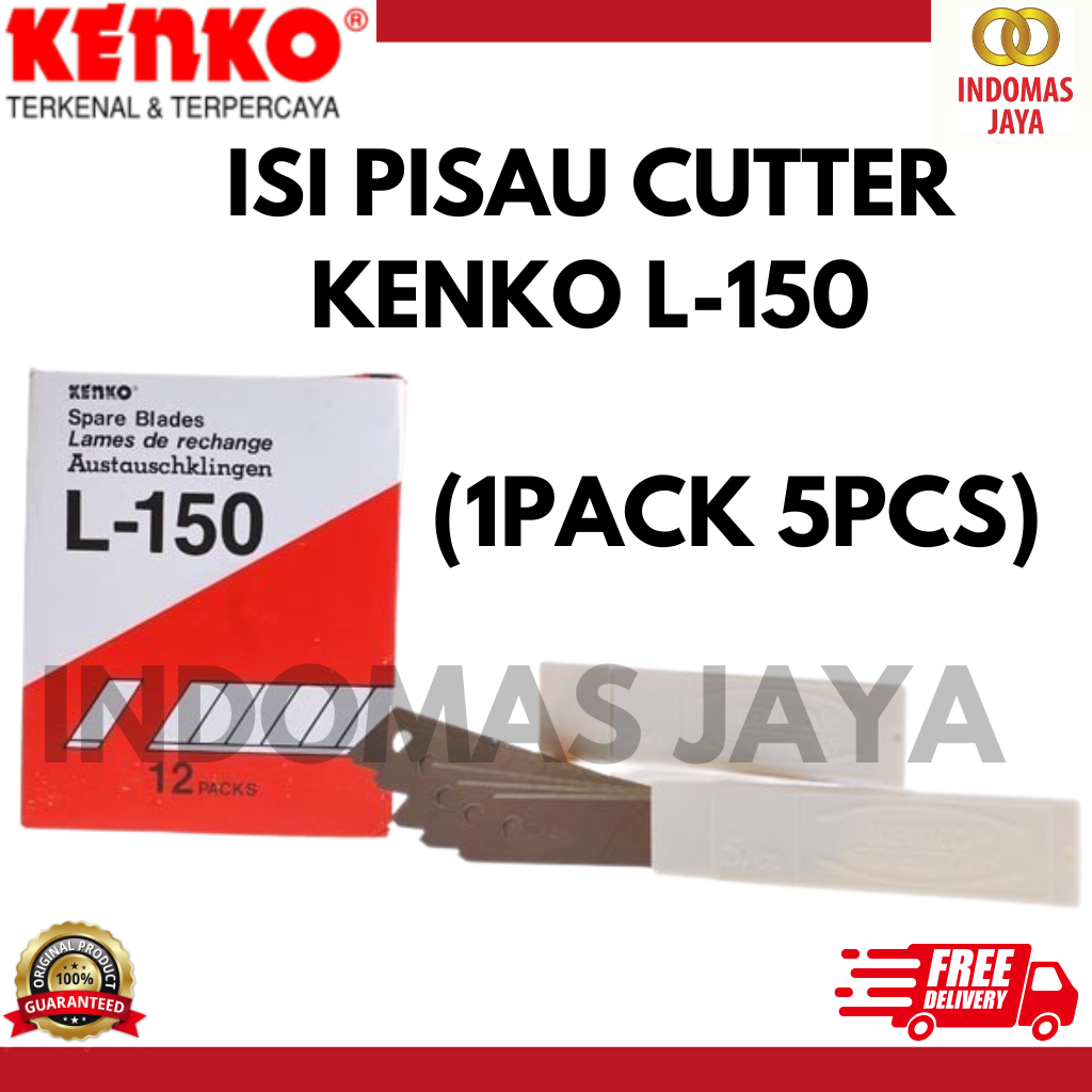 

Refill Isi Cutter Besar Kenko L-150 L150 Eceran 5 pcs [HARGA PER TUBE]