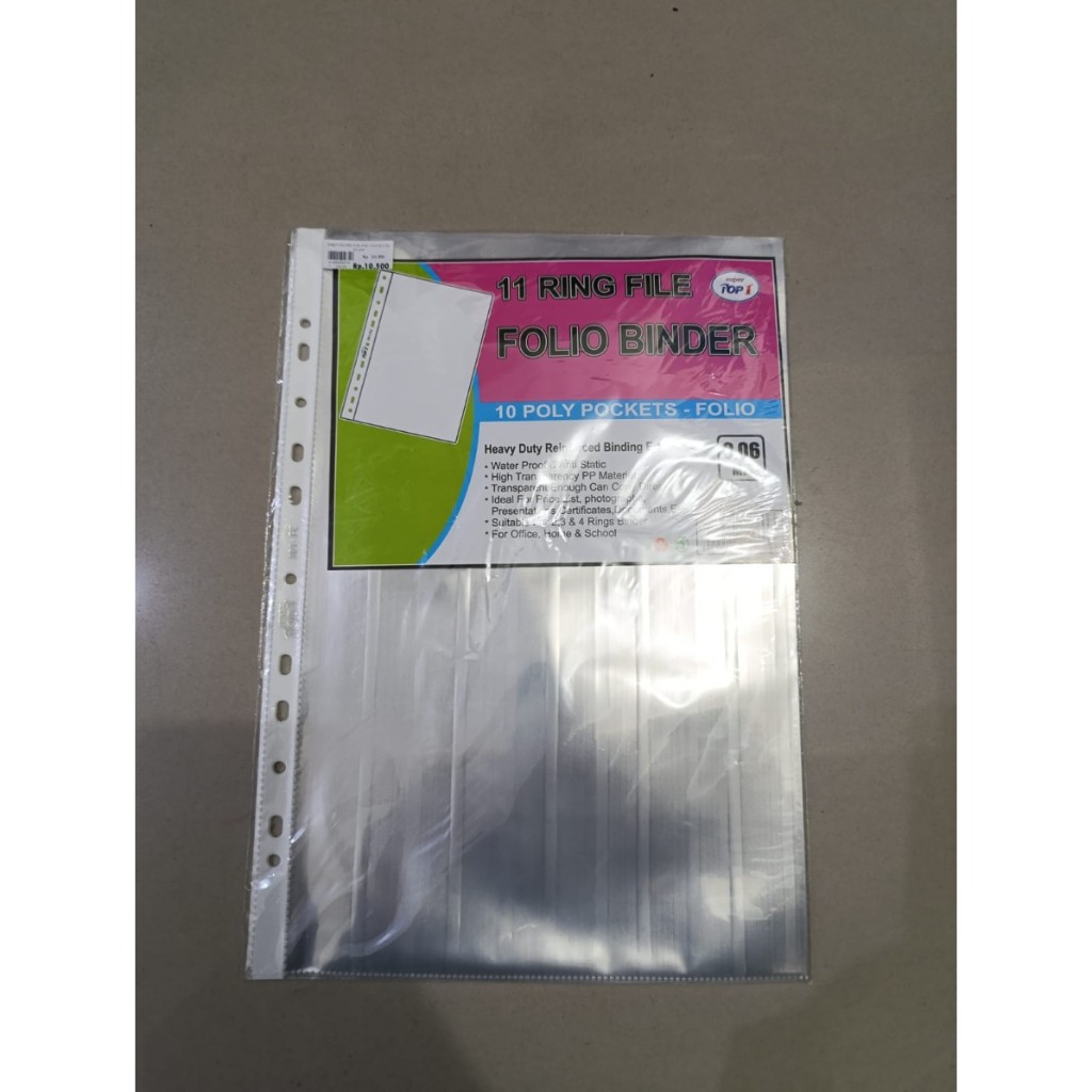 

TBMO SHEET PROTECTOR POP 1 501 - F4/A4