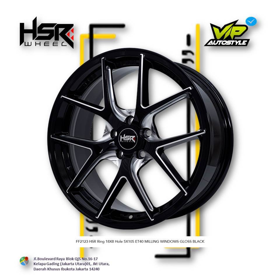 Velg Mobil R18 Chevrolet Trax Ring 18 - HSR FF2123 PCD 5X105
