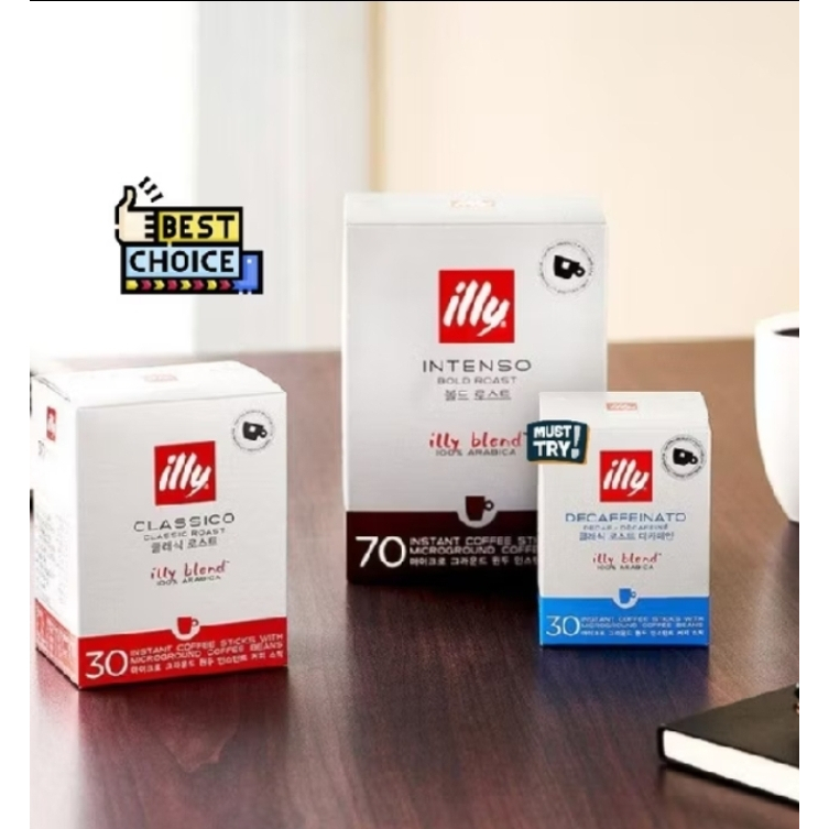 

illy Instant Coffee Stick Reguler Classico dan Intenso - Kopi Instant