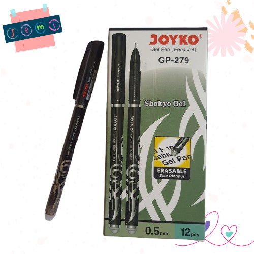 

Pulpen Gel Hitam Shokyo Gel Joyko (Bisa Dihapus)