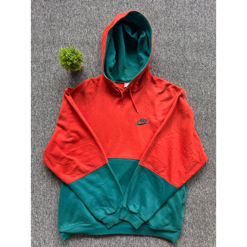 Nike vintage club 80s two tone color hoodie