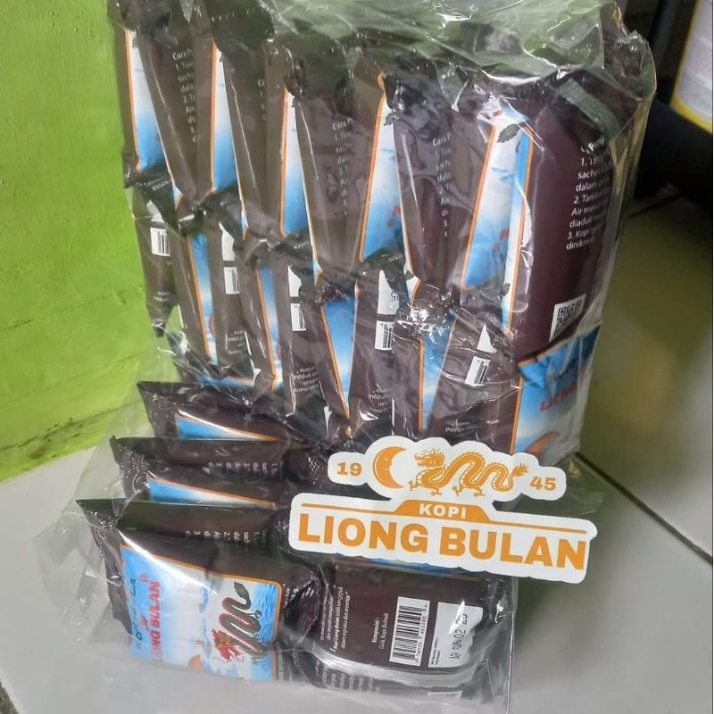 

Kopi liong bulan gula, serenceng 10 pcs