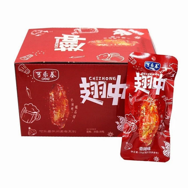 

[HALAL] Sayap Bebek Panggang 25g / KE LE JI Chi Zhong / Kao Ya Chi / 可乐翅中/Chicken Wings Snack China