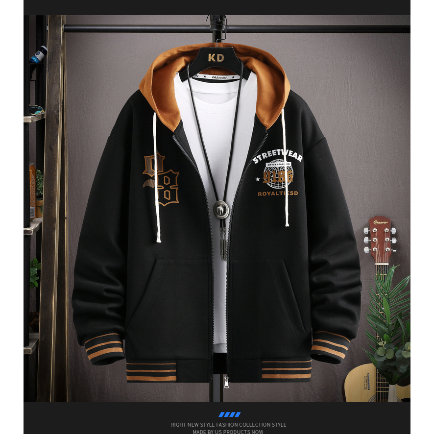 Jaket Ziper Hoodie Resleting Jaket Baseball Hoodie Zipper Jaket Baseball Hodie Kancing Jacket Distro