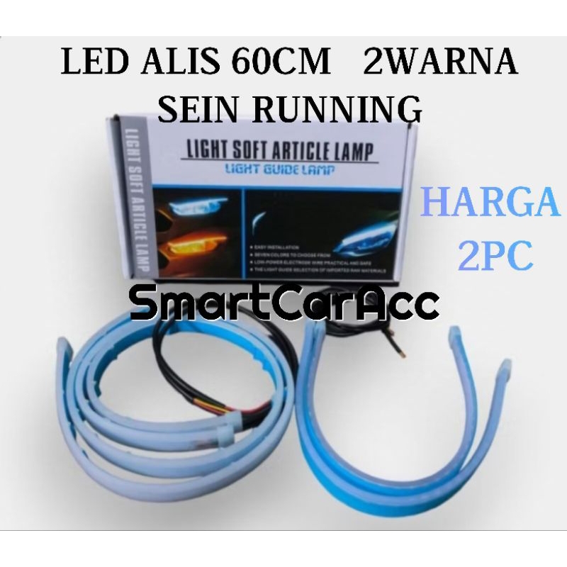 Variasi Lampu Led Alis Running 2Warna 12Volt Motor Mobil