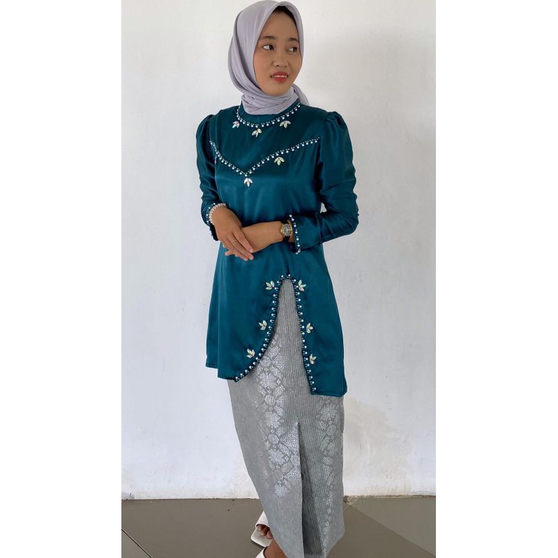 TERLARIS ( BAJU DEWASA )One Set Kurung Melayu Malaysia Warna Terbaru Model Terbaru Rok Songket Baju 