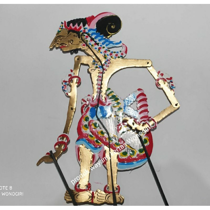 wayang kulit kertas prabu Destarata/drestoroto ayah dari kurawa ukuran standar pentas pedalangan