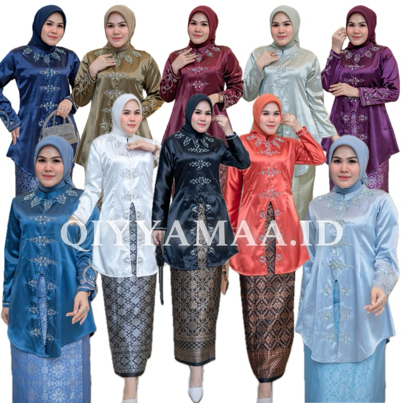 Qiyyamaa.id - Kebaya Isra - Kebaya Melayu - Baju Kurung Melayu - Kebaya Kurung Melayu - Baju Kurung 