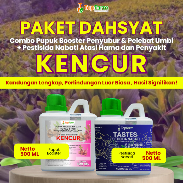 Pupuk Pestisida Topfarm / Pupuk Tanaman Kencur / Pupuk Kencur Cair / Pupuk Khusus Tanaman Kencur / O