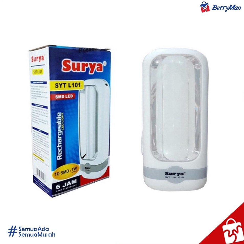 Grosir Heboh  Lampu Senter SURYA SYT L11 SMD LED Emergency Rechargeable Flashlight