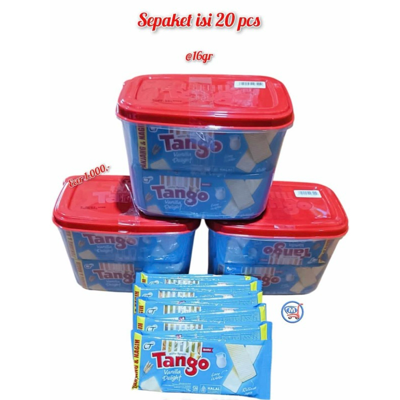 

TANGO WAFER VANILLA @16 gram 1000an isi 20 pcs GRATIS SEALWARE