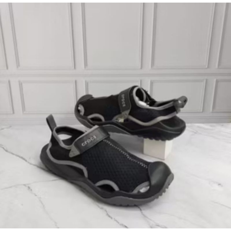 Crocs Sandal Mesh Deack Literide Slide/Sandal Crocs Literide Slop Pria