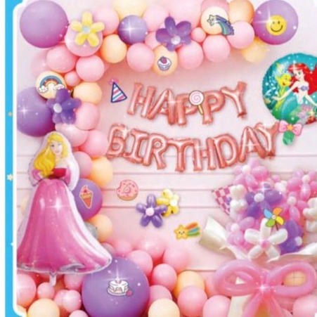 

Garansi Produk Dekorasi Set Foil Paket Dekorasi Ulang Tahun L915 Princes Pink