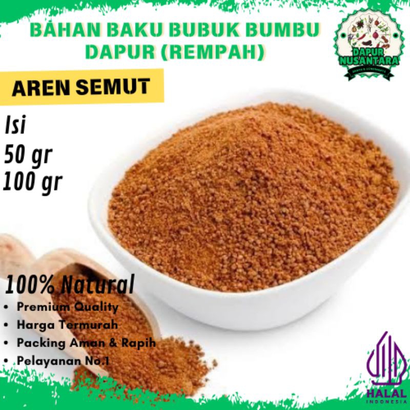 

Bumbu Dapur Bubuk (AREN SEMUT) Rempah Lengkap Murah Grosir Alami Natural 100% Penyedap Rasa Masakan Halal Premium Quality