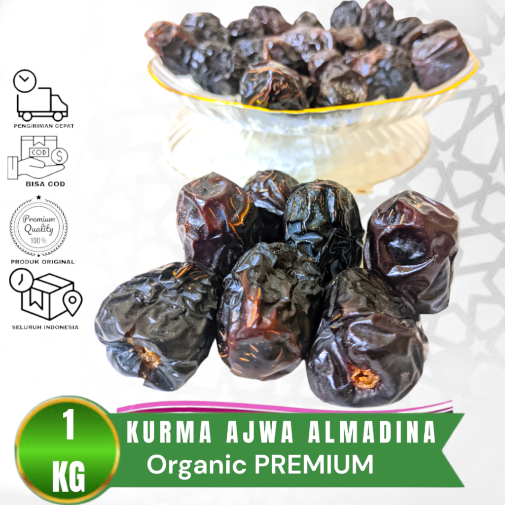 

RB Kurma Ajwa Madinah Kurma Ajwa Madinah Premium Casttle Farm Organic, Kurma Sunnah Nabi, Kurma