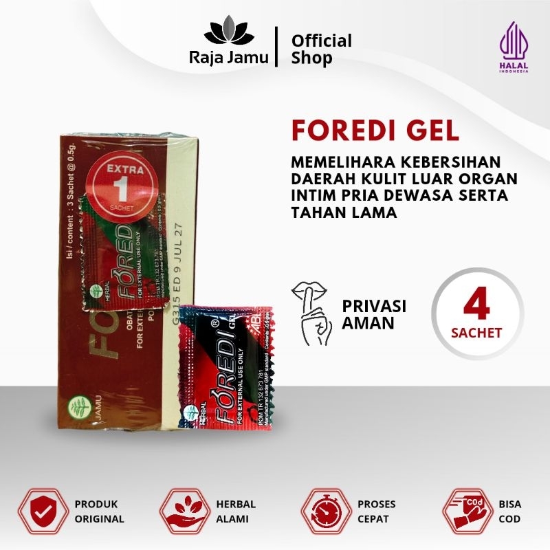 Foredi Gel Original PT. ABE RESMI BPOM Obat Kuat Oles Pria Tahan Lama Aman