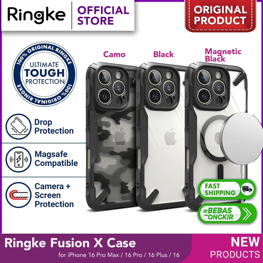 Ringke Fusion-X Case iPhone 16 Pro Max / 17 Air Plus - Clear Magsafe