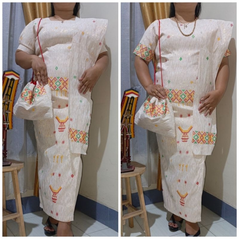 SETELAN COUPLE MOTIF TORAJA TENUN JEPARA