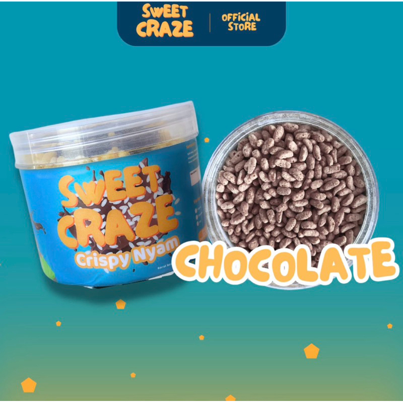 

SWEET CRAZE CRISPY NYAM VARIAN COKLAT | RICE CRISPY