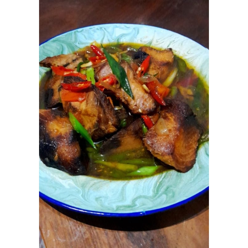 

Ikan Cucut Asap Masak Kecap 10 potong