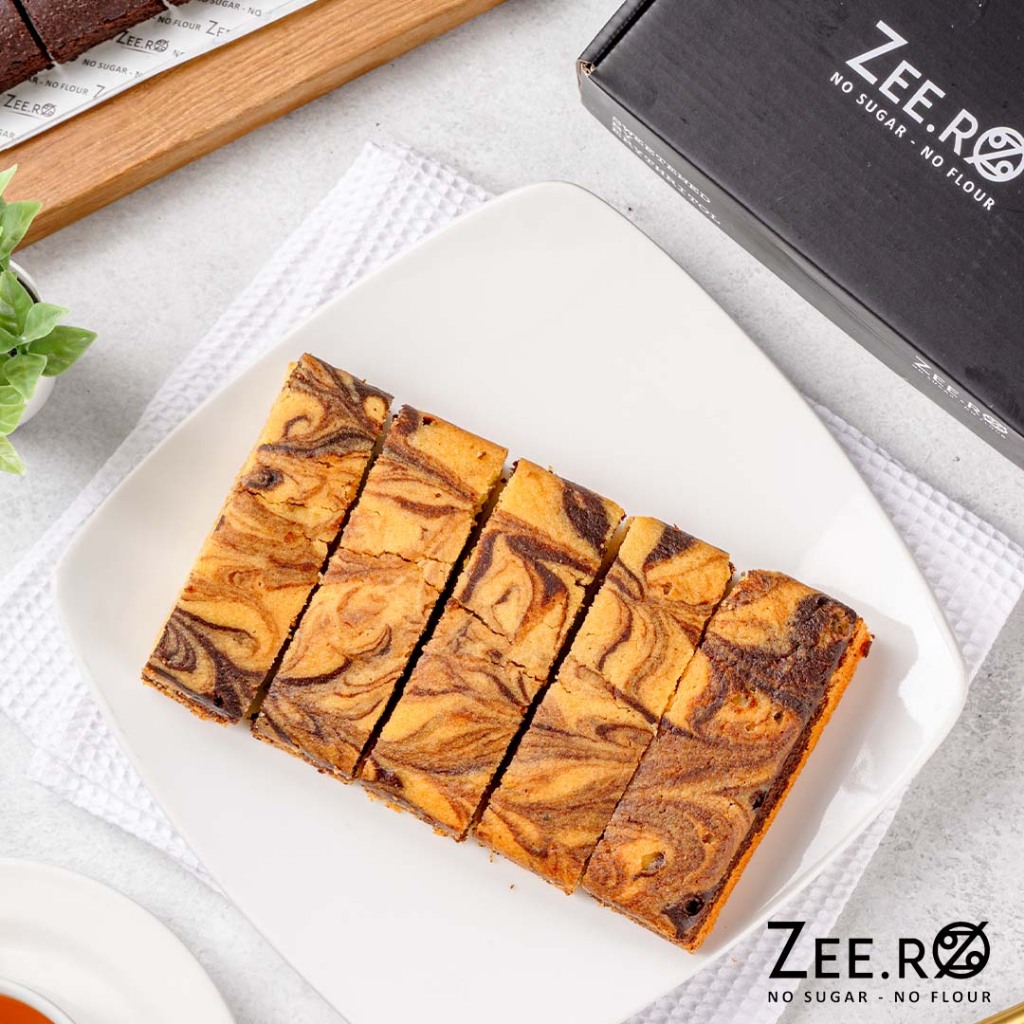 

Zeero Almond Marble Cake / no sugar/no flour/low carb/gluten free/keto